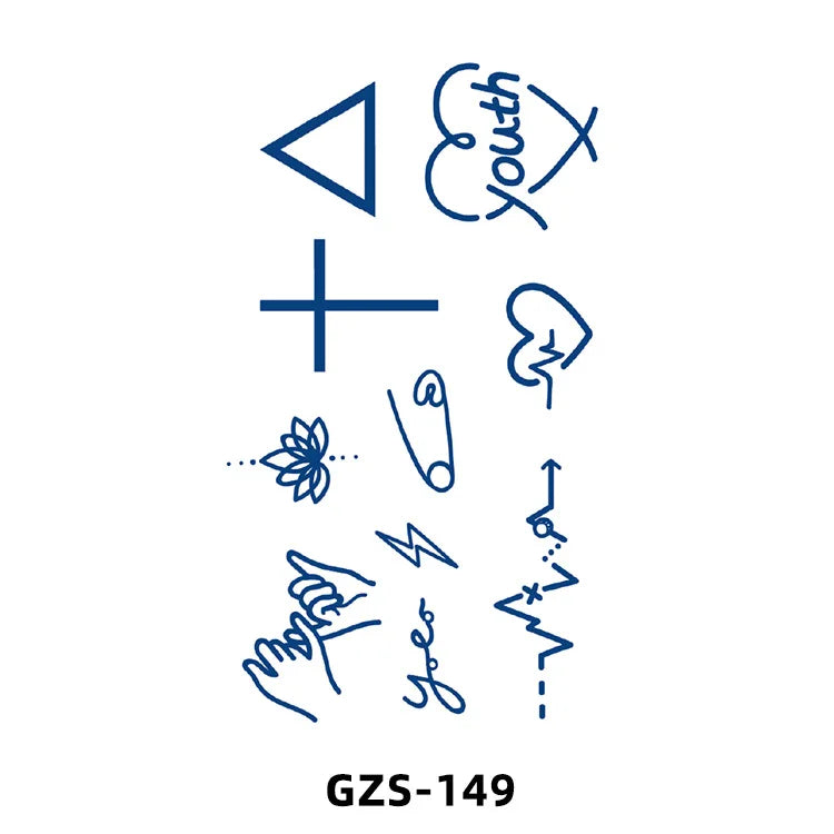 New Herbal Juice Tattoo Cute Flower Small Fresh Flower Semi Permanent Ins Temporary Tattoos Sticker size: 70*120mm