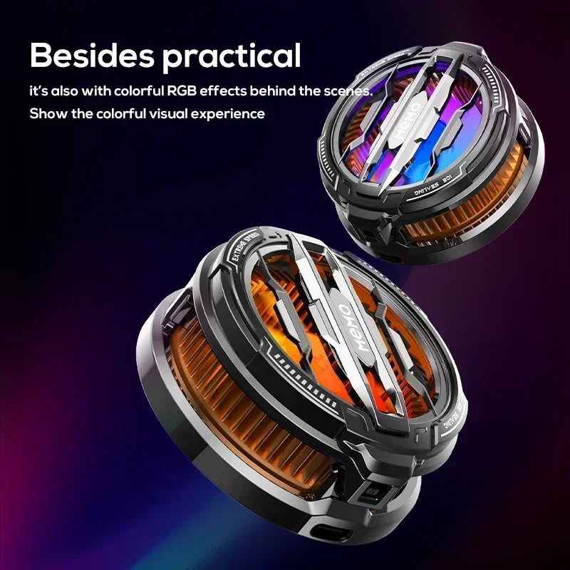 Magnetic Back Clip Universal 2 IN 1 MEMO CX08 CX07 Phone Cooler Semiconductor Cooling Fan Freeze Radiator for iOS Android PUBG