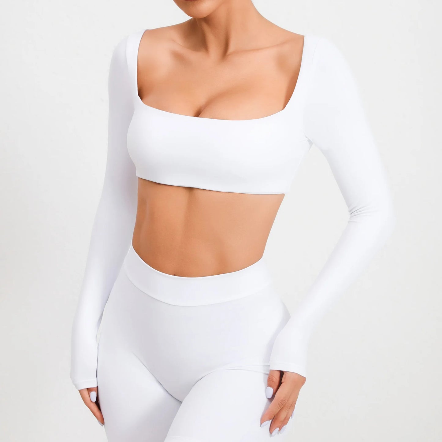 Sexy Fitness Long Sleeve Yoga Clothes Backless Gym Top Women Breathable Sports Crop Yop Shirts Quick Dry Sportswear Women Top