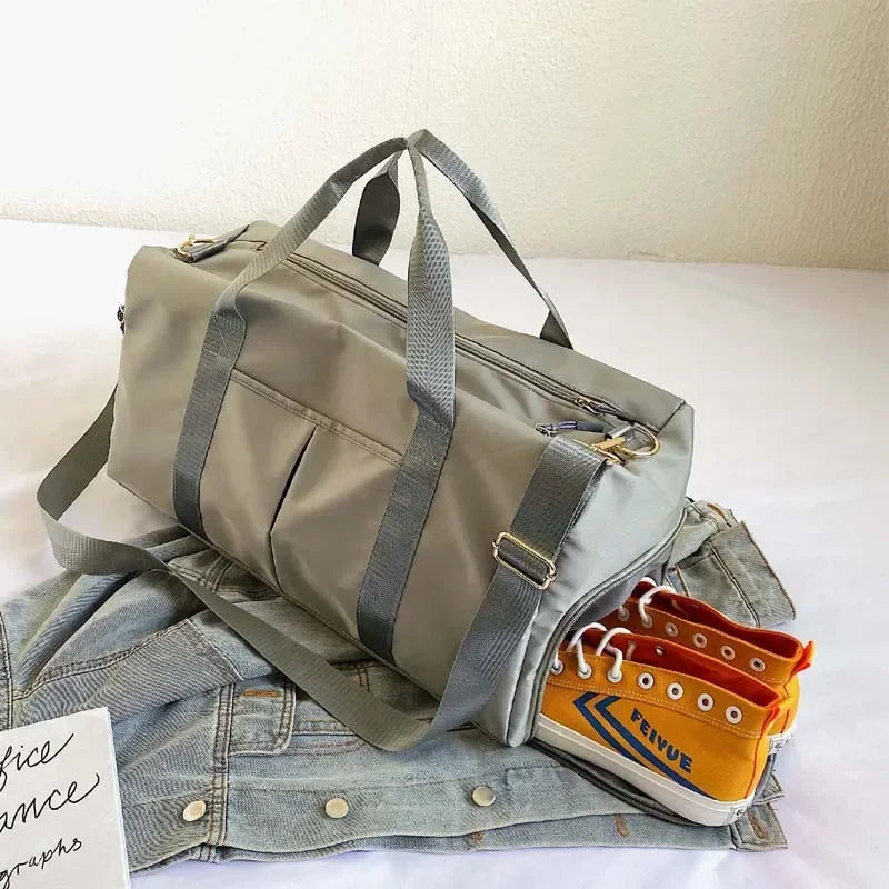 Training Yoga Sporttaschen Fitness Gym Taschen Nass Trocken Separate Gepäcktasche mit separatem Schuhfach Reisetasche Handtasche