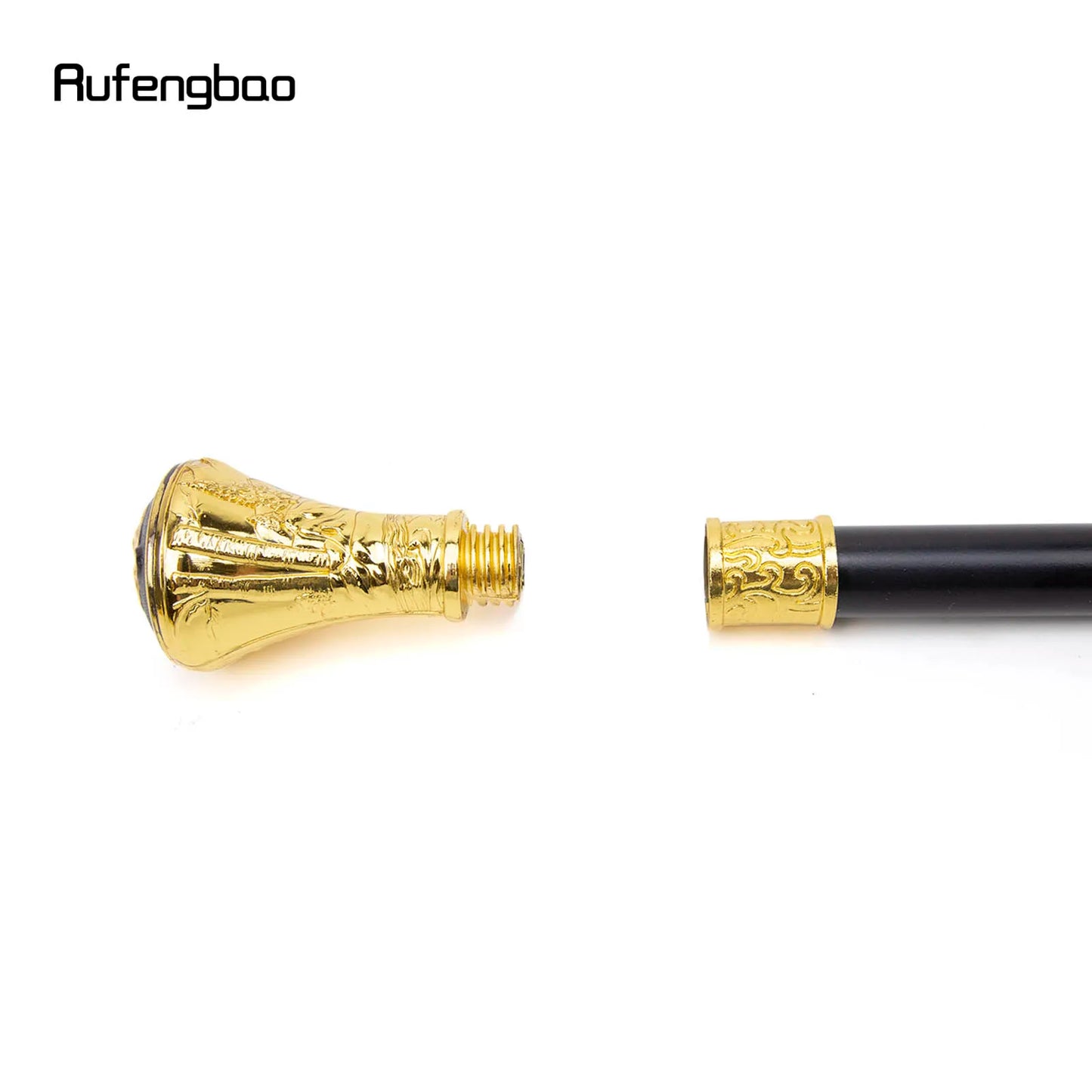 Gold Luxury Eagle Hawk Head Relief Walking Cane Fashion Decorative Walking Stick Gentleman Elegant Cosplay Knob Crosier 93cm