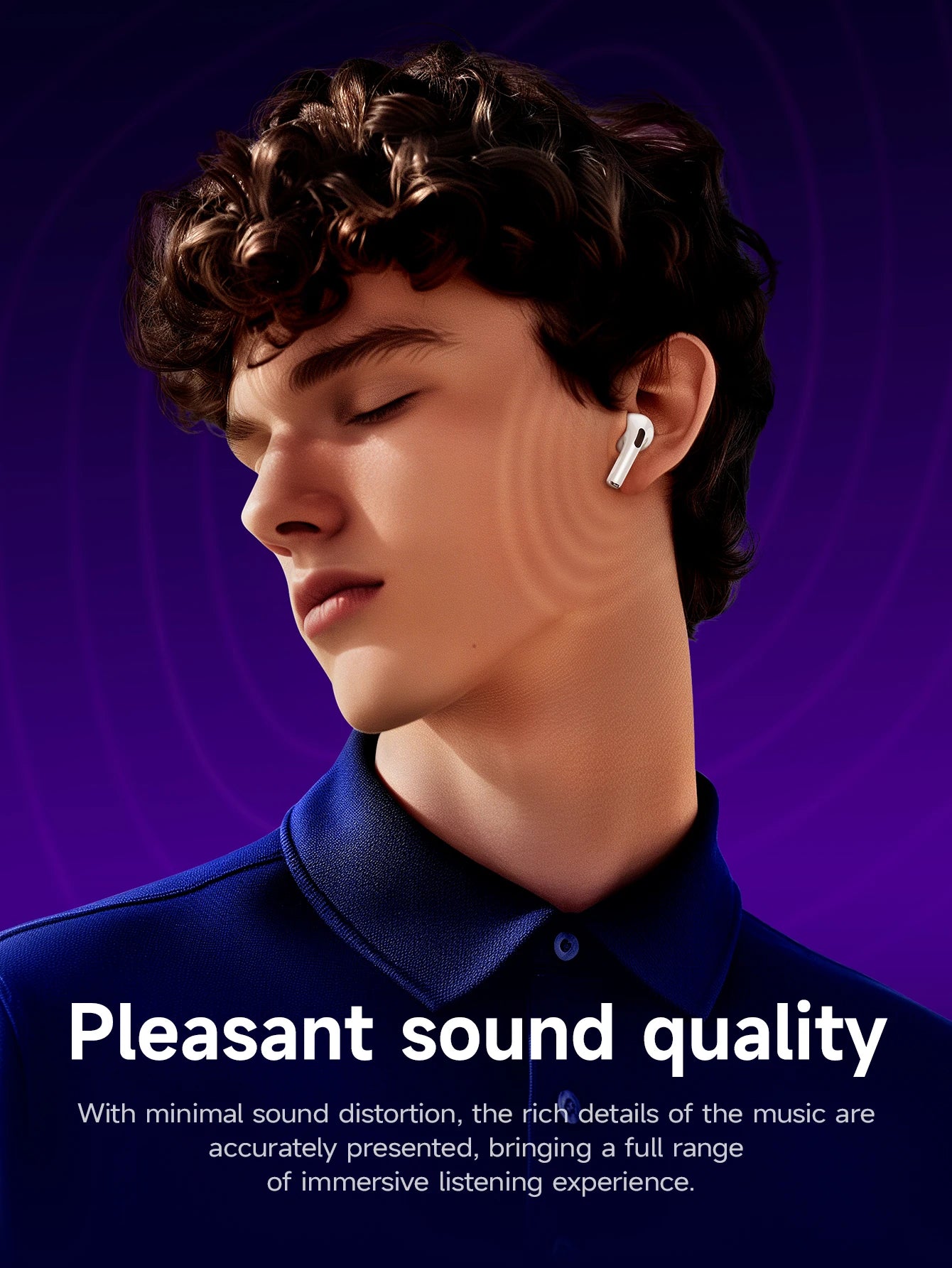 HOCO EW72 Wirelss Bluetooth 5.4 ANC Noise Reduction Earphone With LED Full Touch Smart Screen Charging Box Music Sports Earbuds