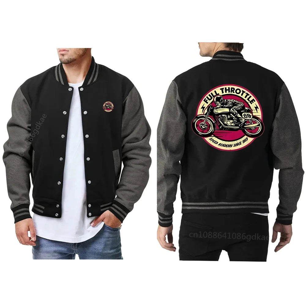 Baseball Jackets Men  Autumn Winter Warm Thicken Men Jackets Windbreaker Coat US Baseball Uniform Casual Jacket Men Clothing