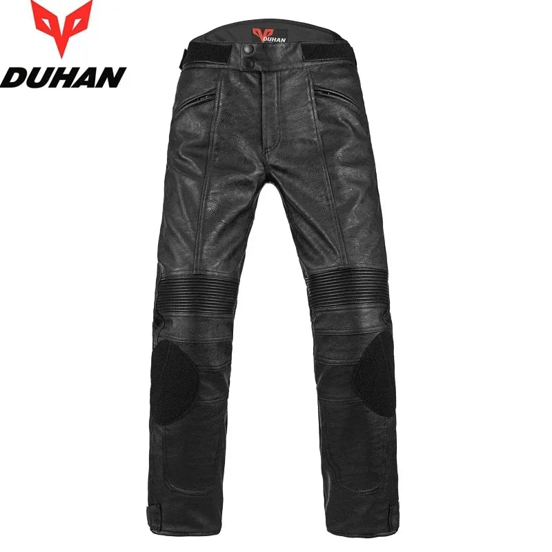 DUHAN Men's Motorcycle Jacket Motorcycle Woman PU Leather Jacket Four Seasons Commuter Anti-fall
