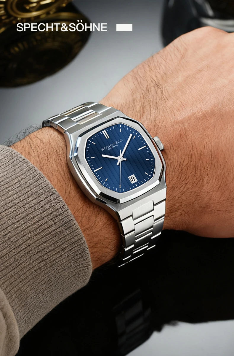 New Arrivals Specht&Sohne Watch 37MM Automatic Watches For Men Japan 8215 Movt Sapphire Crystal Stainless Steel 50M Waterproof