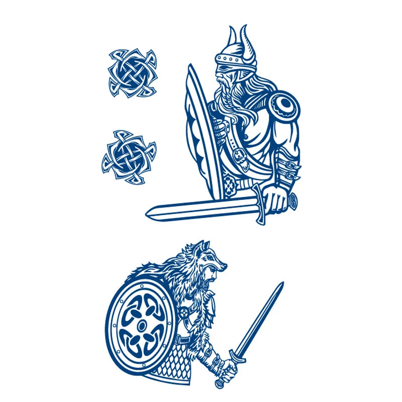 Juice Lasting Ink Tattoos Body Art Waterproof Temporary Tattoo Sticker Eagle Leopard Man Totem Gun Knife Arm Fake Tatoo Women