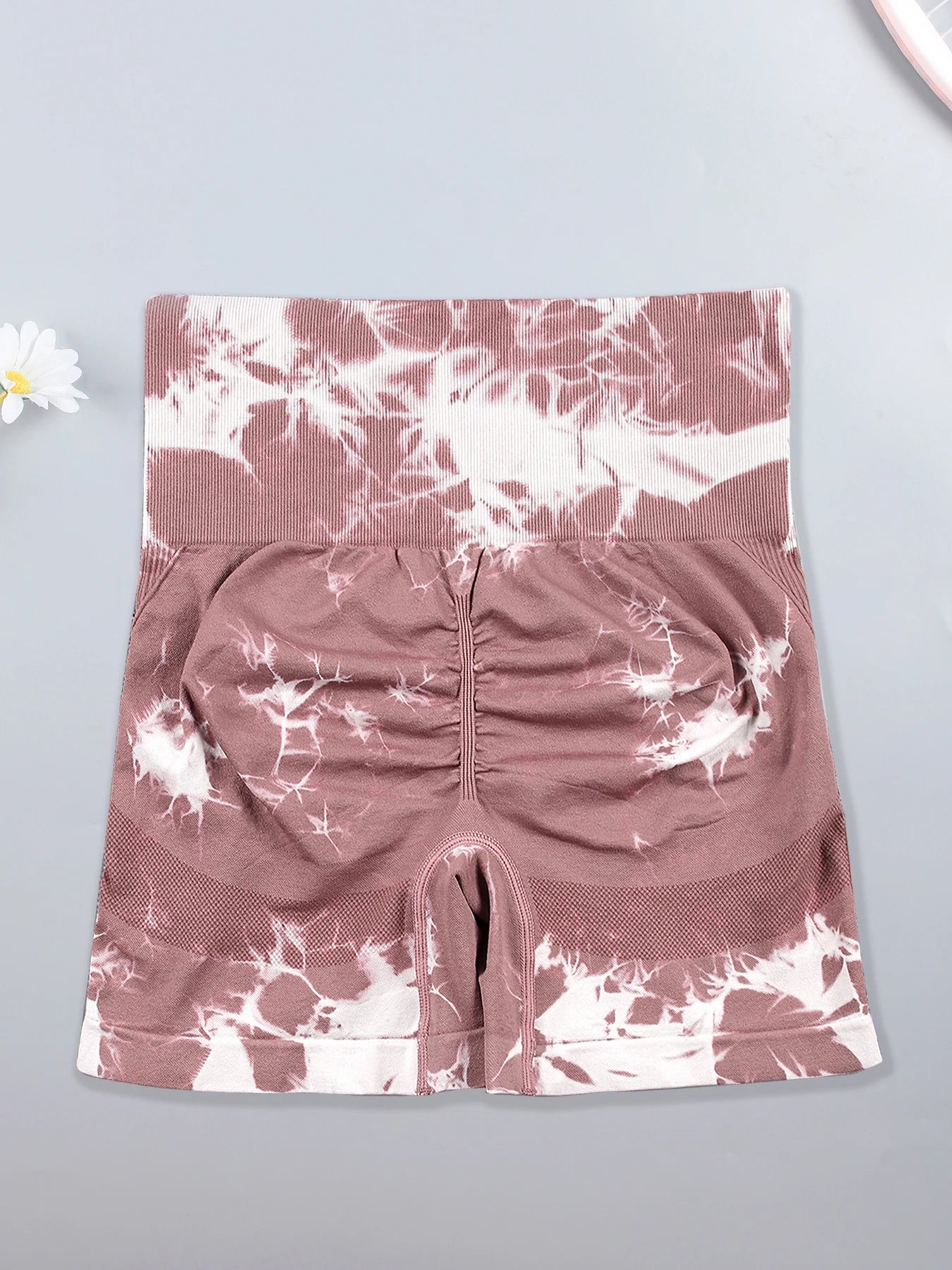 Tie Dye Sexy Push Up Gym Shorts Woman Skinny Stretch High Waist Fitness Shorts Sets Running Outdoors Fashion Sport Pants