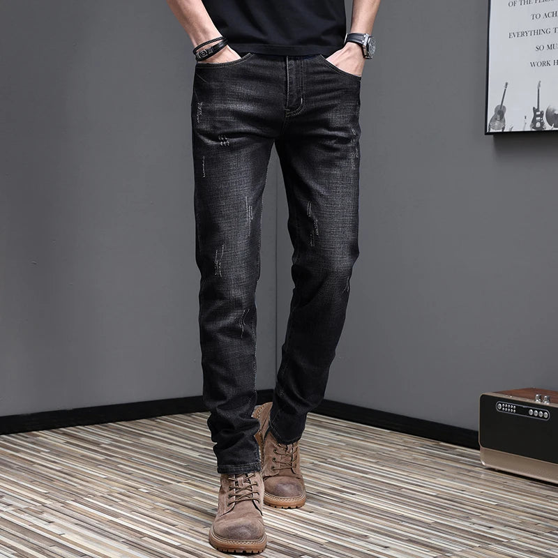 2026 Men's Slim Casual Street Classic Skinny Jeans Pencil Jeans Trendyy Stretch Style Comfortable Casual Fashion Versatile