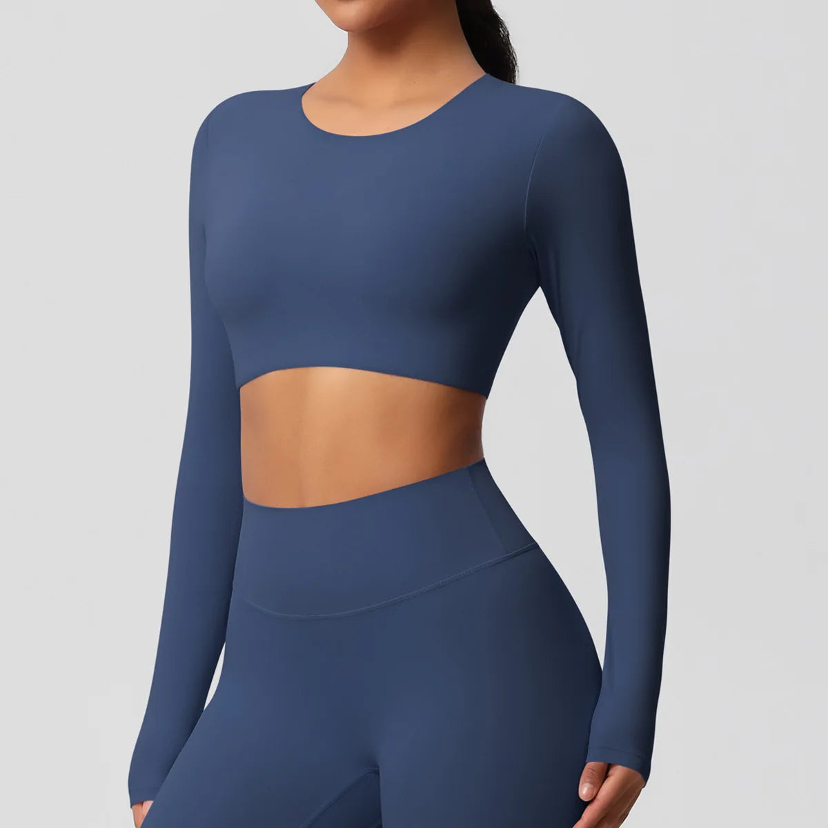Yoga Suit Gym Sports Set Women Quick-Drying Fitness Set Female Tracksuit Running Workout Long Sleeve Sports Shirt Sportswear