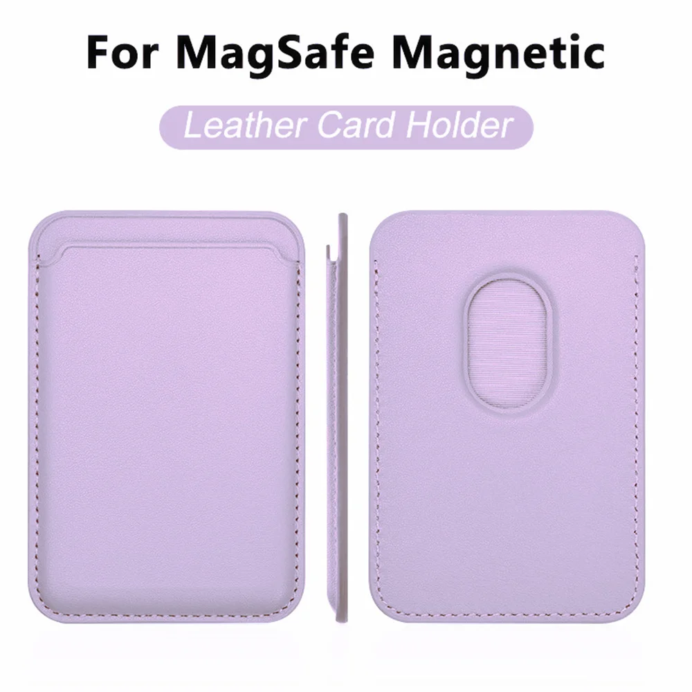 Offical Magnetic Finewoven Card Holder Leather Wallet For iPhone 18 17 16 15 14 13 Pro Max Samsung S26 S25 S24 Ultra Plus Cover