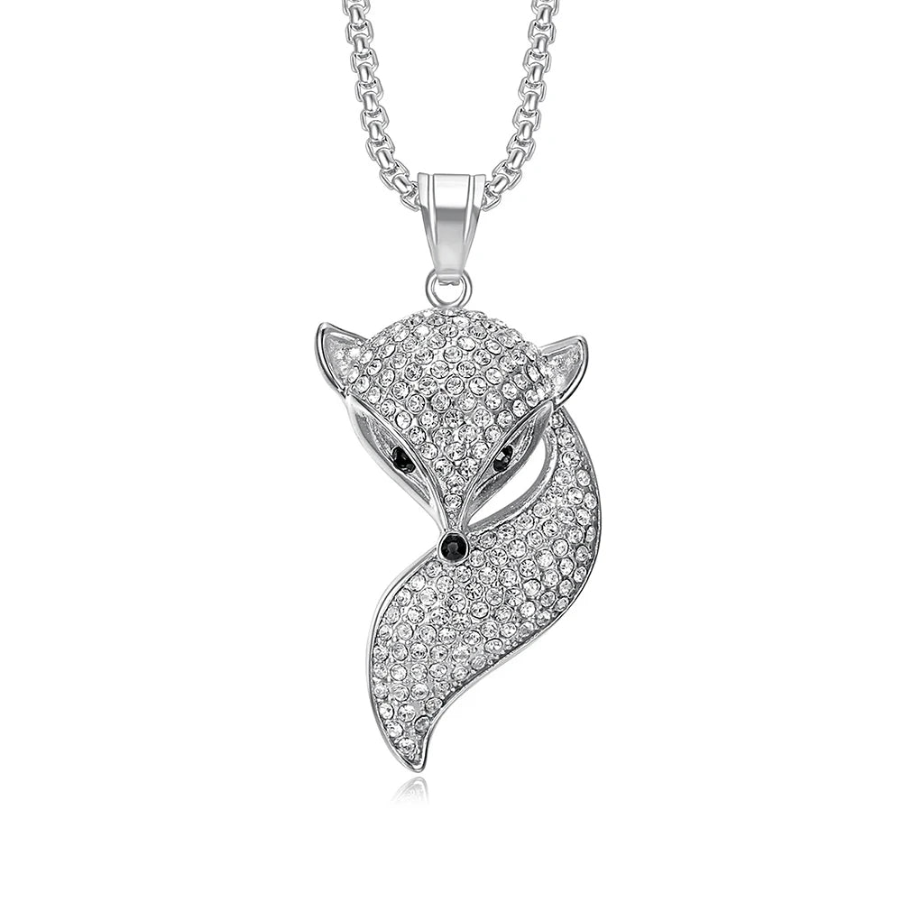 Fashion Vintage Stainless Steel Leopard Head Pendant Necklace Hip Hop Biker Animal Necklaces For Men Women Classic Jewelry Gifts