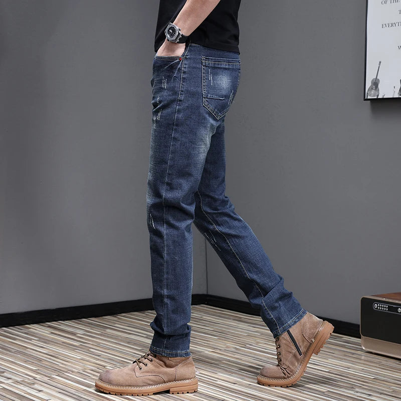 2026 Men's Slim Casual Street Classic Skinny Jeans Pencil Jeans Trendyy Stretch Style Comfortable Casual Fashion Versatile