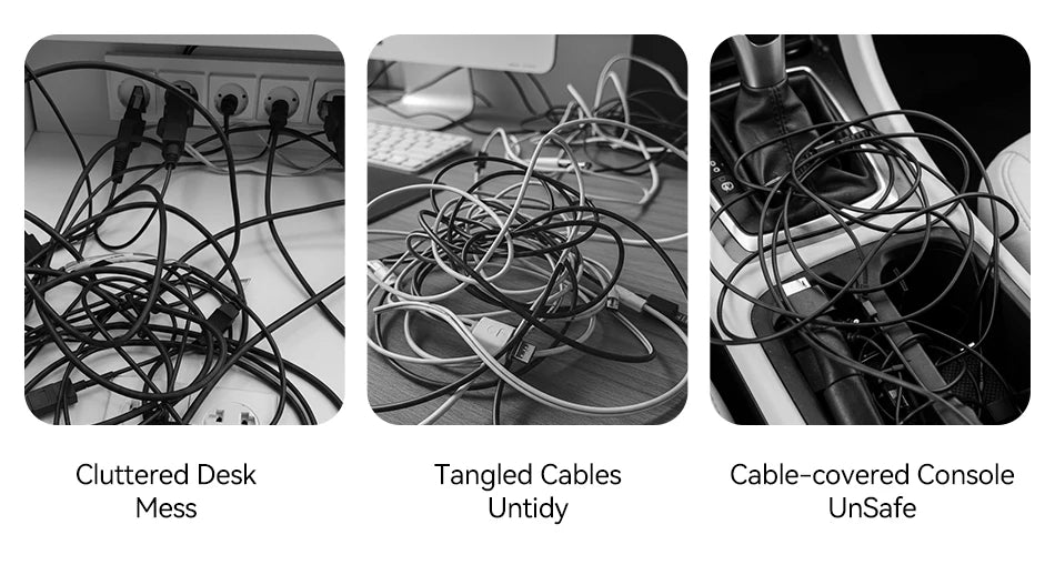 Organizer Silicone 5 Hole Cables Winder Flexible Wire Management Clips For Cable ClearanceCordProtector For Charger