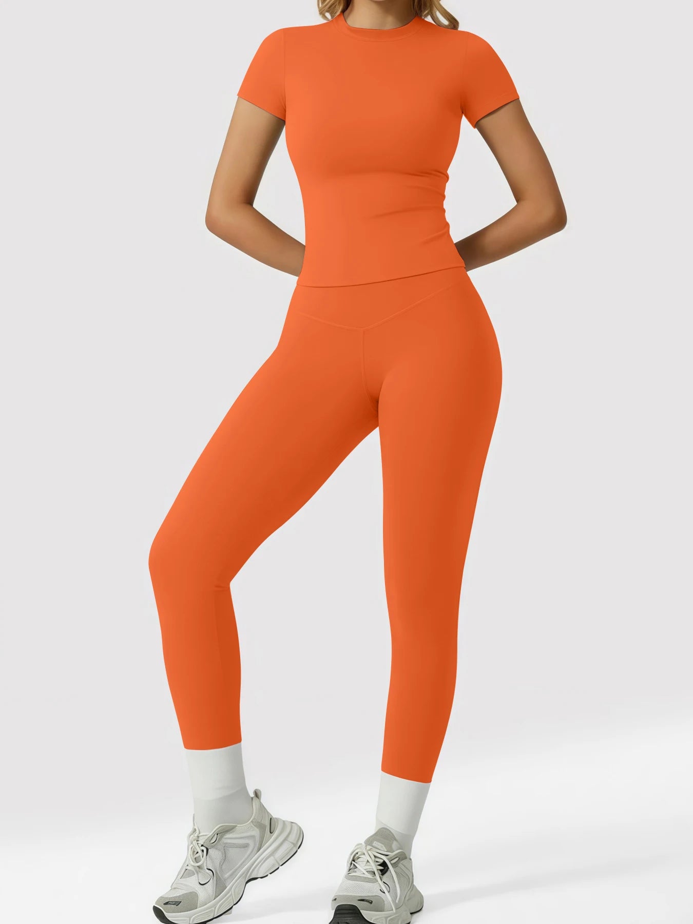 Women's Yoga Set, High-Quality Body-Fitting Quick-Dry Fitness Wear, Sport Yoga Two-Piece Set