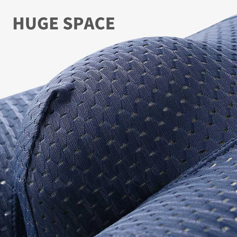 MiiOW 3/4/6Pcs Mesh Breathable Men Boxer Briefs Ice Silk Underwear Graphene Antibacterial Men Panties Underpants Man Boxershorts