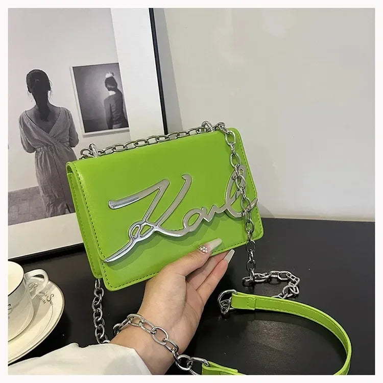 Casual Shoulder Bags PU Leather Crossbody Bags for Women Retro Chain Purses and Handbags Luxury Designer Bags Portable Flap Bag