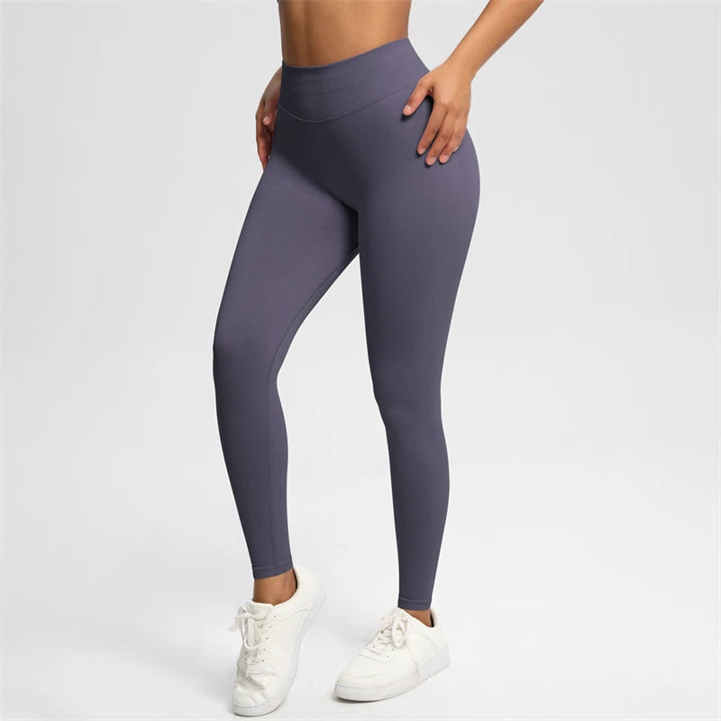 Bum Shaping Leggings Women Seamless Sports Yoga Pants Low Ribbed Band Gym clothes Fitness Workout Scrunch Butt Tight