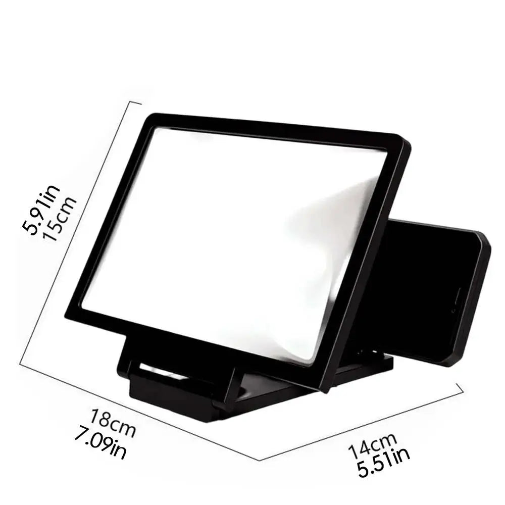 Portable Phone Screen Magnifier for Daily Reading Learning Movie Streaming Enlarged Screen Phone Stand Bracket Tool