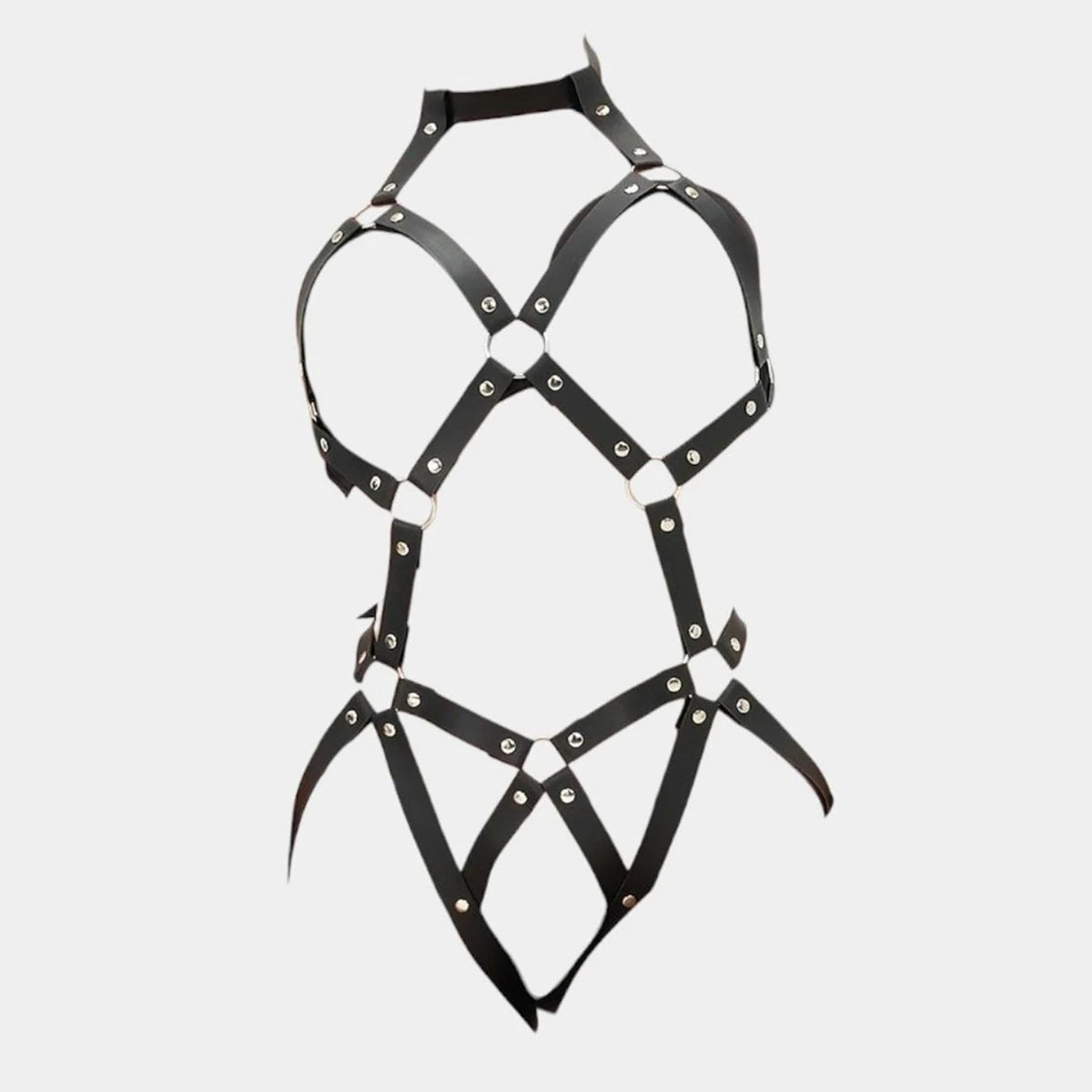 Full Body PU Leather Harness Fashion Body Harness Lingerie Women Adjustable Waist Belt for Party Cosplay
