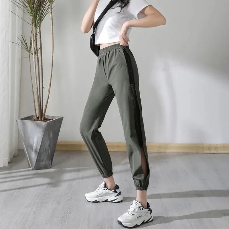 Harem Clothes Sweatpants Female Pants Joggers Fitness Black Jogging Trousers for Women with Pockets Sports Aesthetic G Slacks
