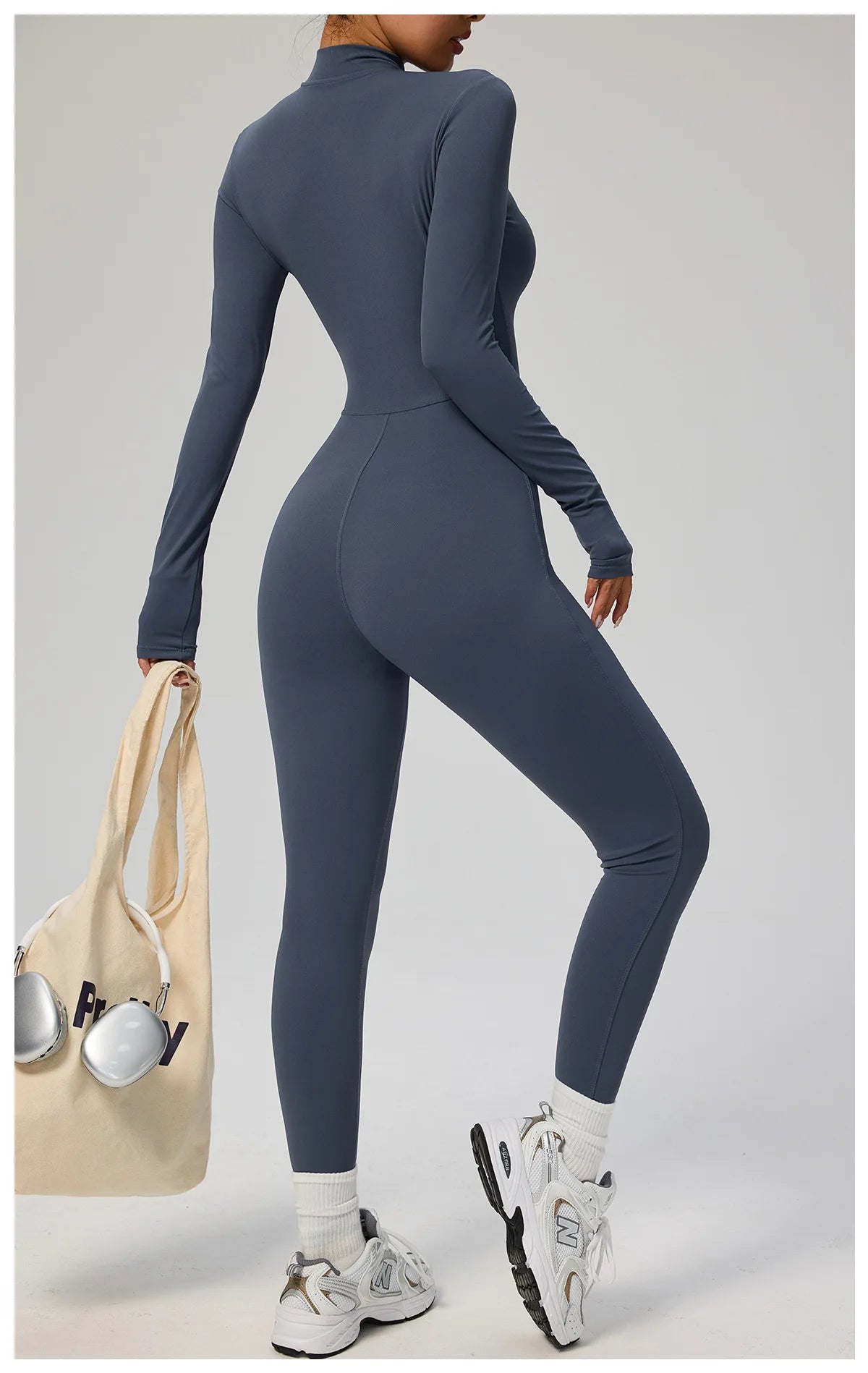 SOISOU Zipper Jumpsuit Women Quick Dry Clothing Sportswear Woman Gym Yoga Sport Sets Spandex Nylon Workout Sets Women Tracksuit