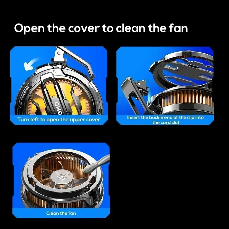 Magnetic Back Clip Universal 2 IN 1 MEMO CX08 CX07 Phone Cooler Semiconductor Cooling Fan Freeze Radiator for iOS Android PUBG