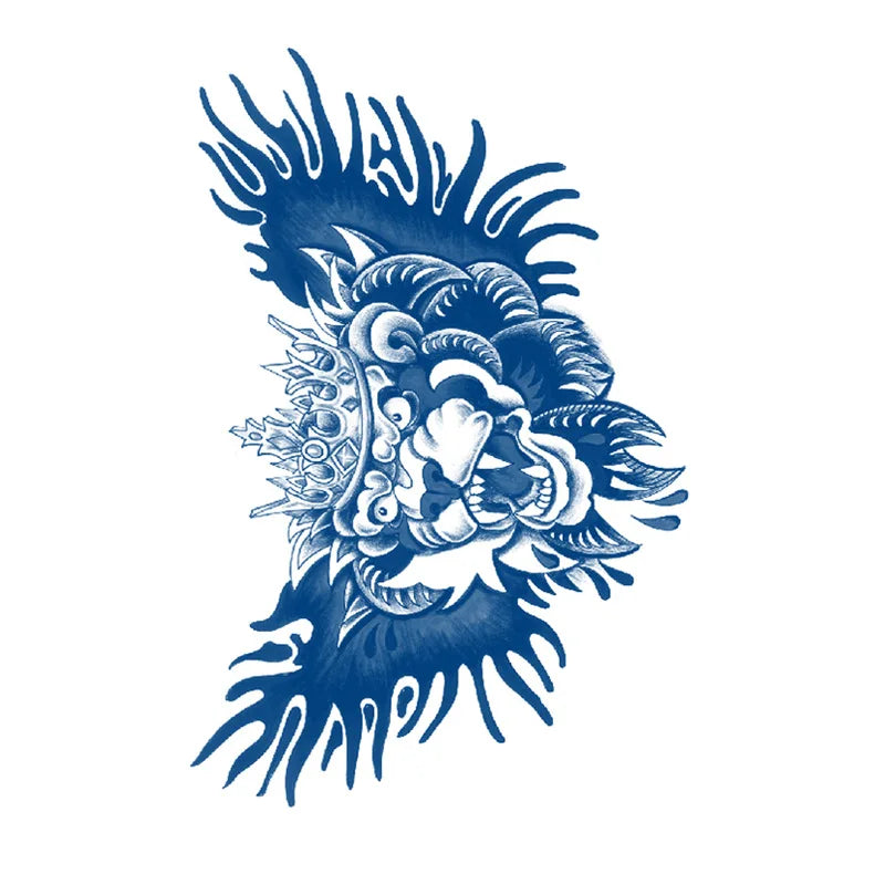 Juice Net Red Tattoo Sticker Lasts 7-15 Days Herbal Plant Semi Permanent Temporary Tattoos Sticker Size:180 * 110mm