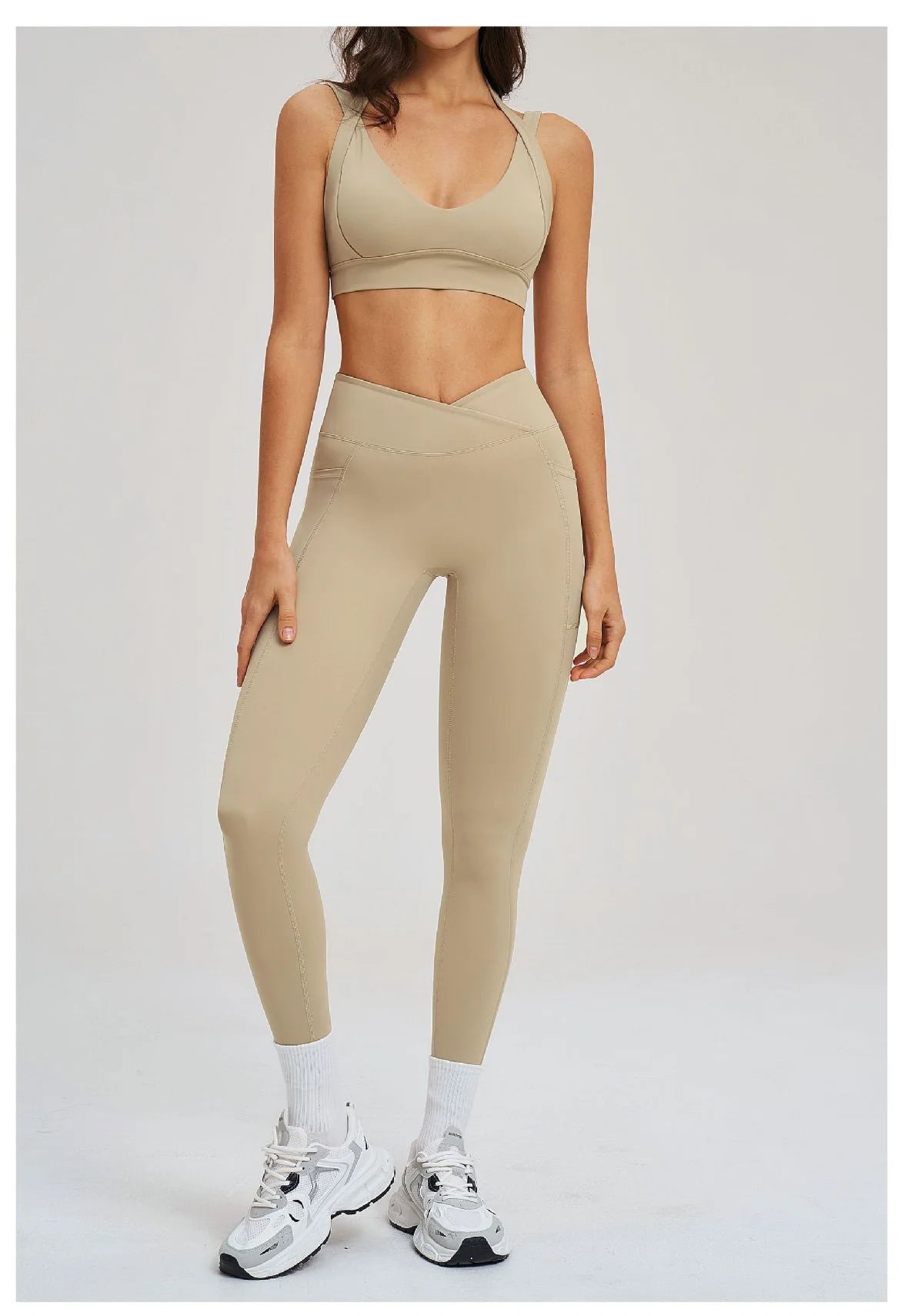 Yoga Clothes 2 Piece Women's Tracksuit Athletic Wear Fitness Suit Gym Outfits Workout Push Up Clothes Sports Bra Leggings Suit