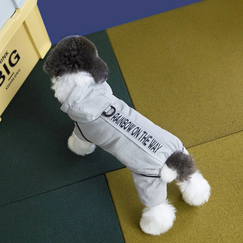Winter Puppy Jacket Dog Waterproof Coat Pet Clothing Chichuhua Costume Pug Bichon Bulldog Outdoor Dog Warm Clothes with Buckle