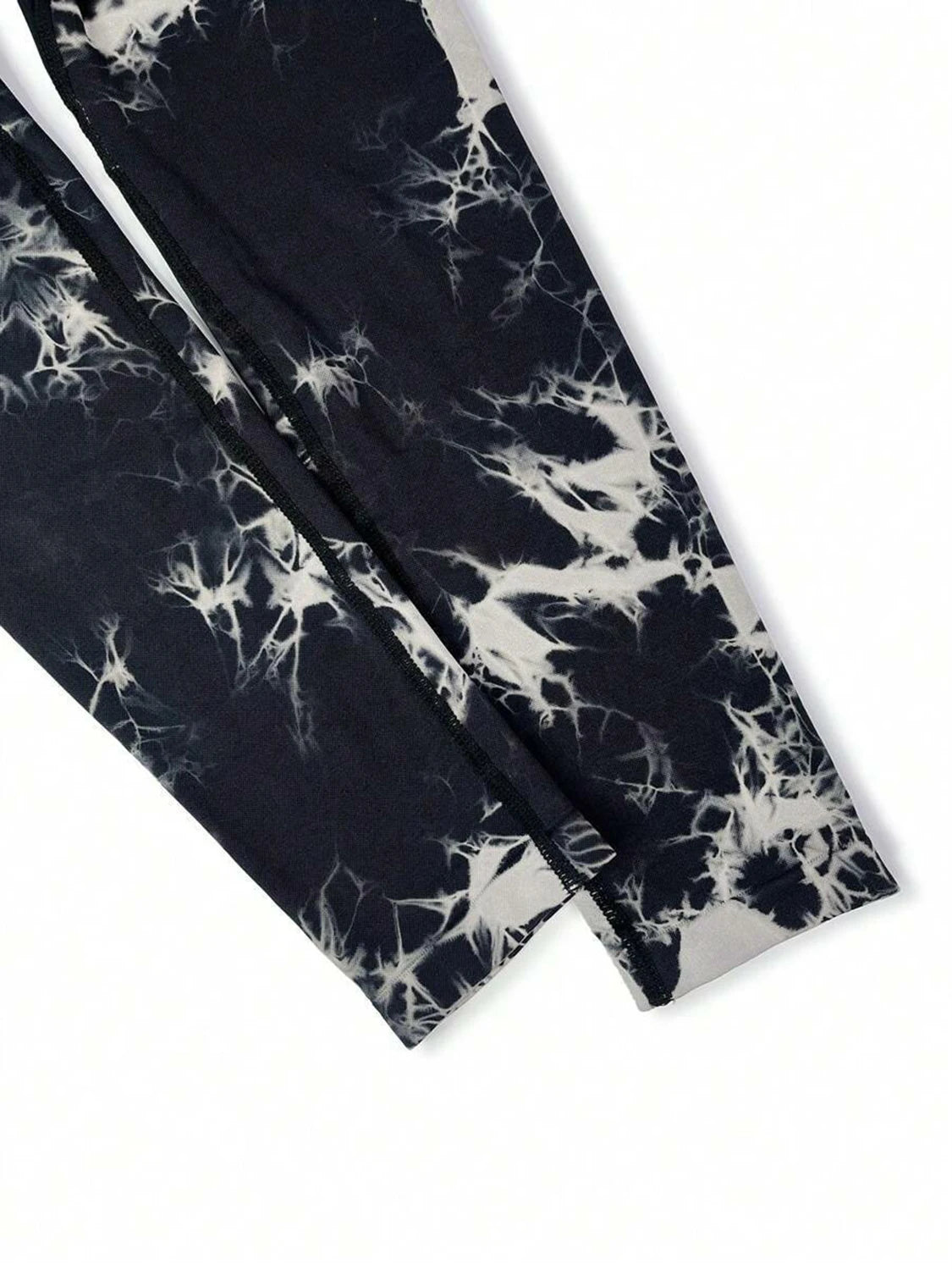Women's Tie-Dye Leggings Casual V-Back Ruched Gym Tights Booty Scrunch Butt Lifte Tights Skinny Fitness Yoga Pants 2024