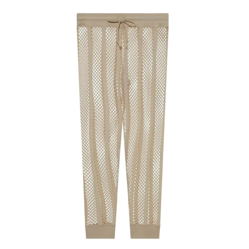 Mens Underwear Sexy Pajamas Trousers Men's Leggings Transparent Large Mesh Men Long Johns