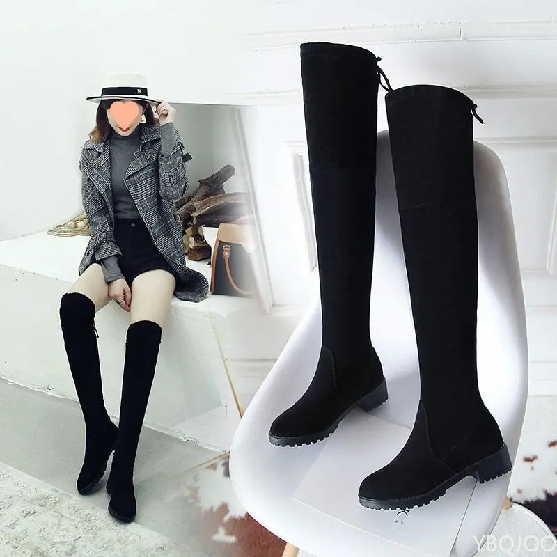 Women Shoes  Winter Shoes Women Boots Fashion Waterproof Snow Boots for Women Over The Knee Thigh High Boots Botas De Mujer