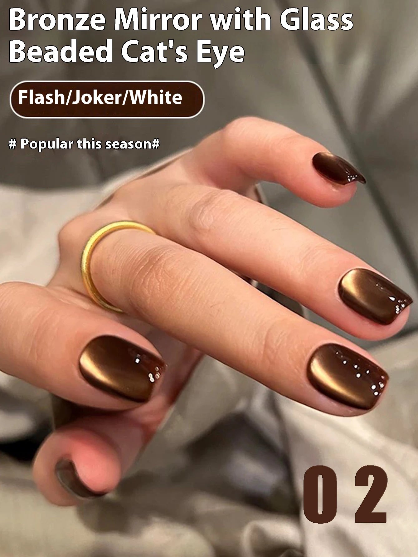 12ML 1-21pcs Autumn Nails Toe Selling Whitening Glass Bead Cat Eye Gel Nail Polish Black Nails Nail Art Grey Cat Eye Nail Glue