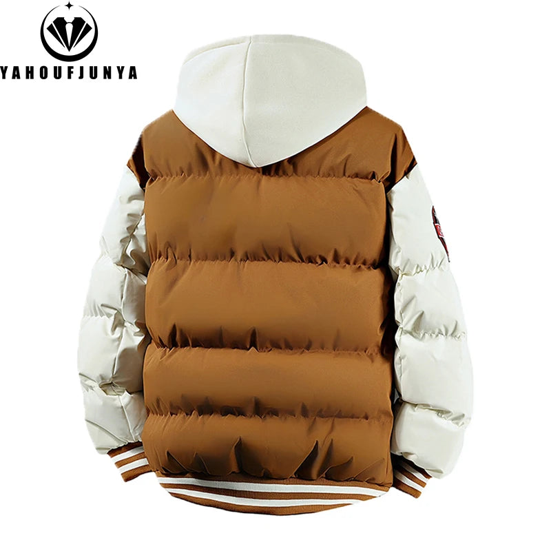 2025 New Winter Men Outdoor Windbreak Warm Travel Jacket Men Autumn Hooded Casual Fashion Sport Brand Loose Jacket Male Coat Top