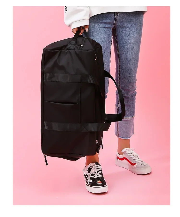 Training Yoga Sporttaschen Fitness Gym Taschen Nass Trocken Separate Gepäcktasche mit separatem Schuhfach Reisetasche Handtasche