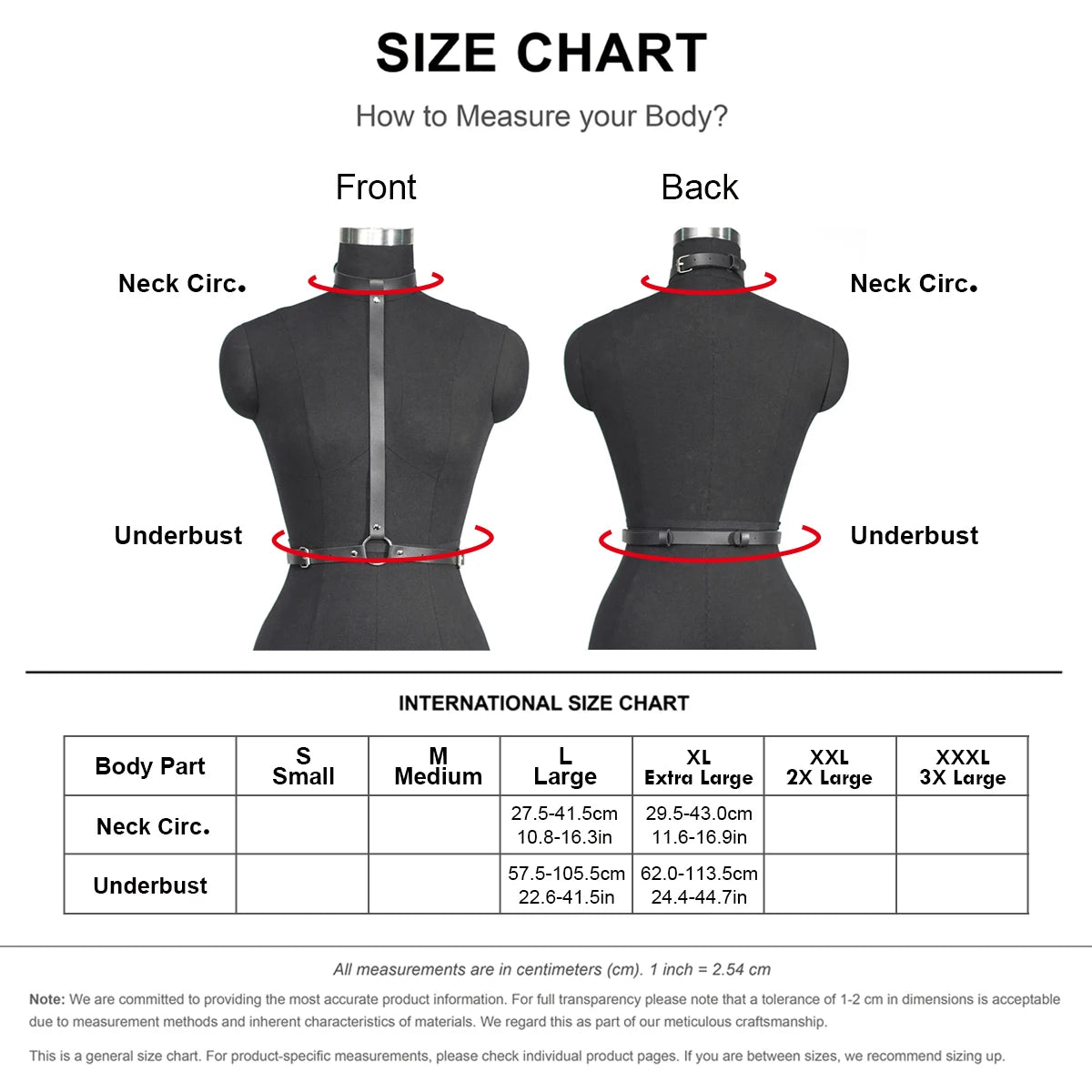 Women's Adjustable Black Leather Body Chest Harness Belt Gothic Punk Lingerie Rave Outfit Bra Top, Sexy Accessory