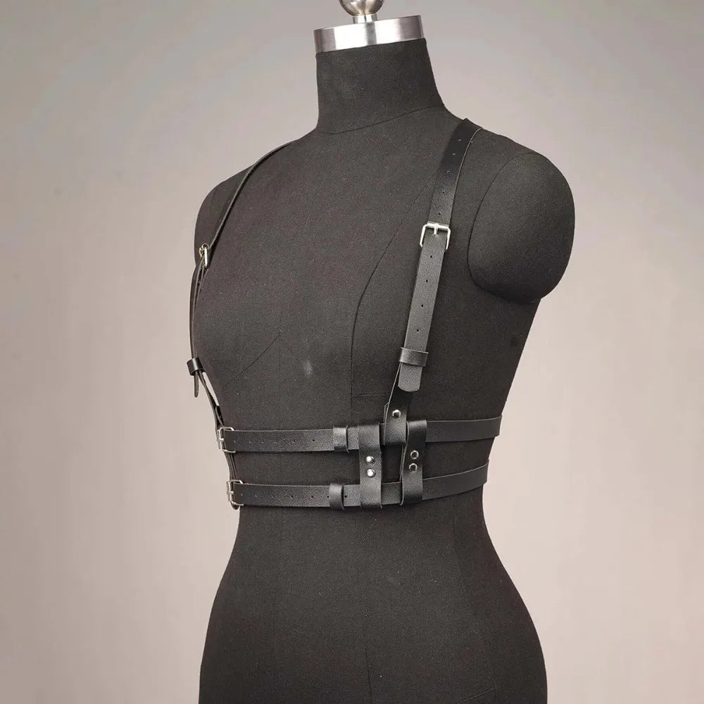 Women's Punk Fashion Belt Street Style Shaping Waistband Suspenders Body Harness Corset Gothic