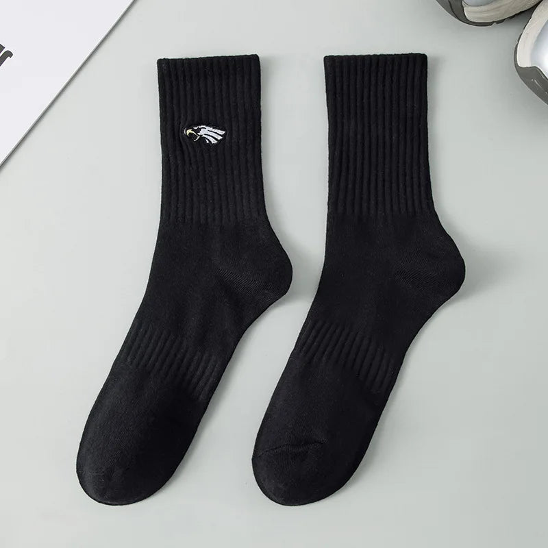 New Athletic Embroidered Socks for Men Basketball Cotton Crew Socks Fashion Women Men Sports Running Socks High Quality
