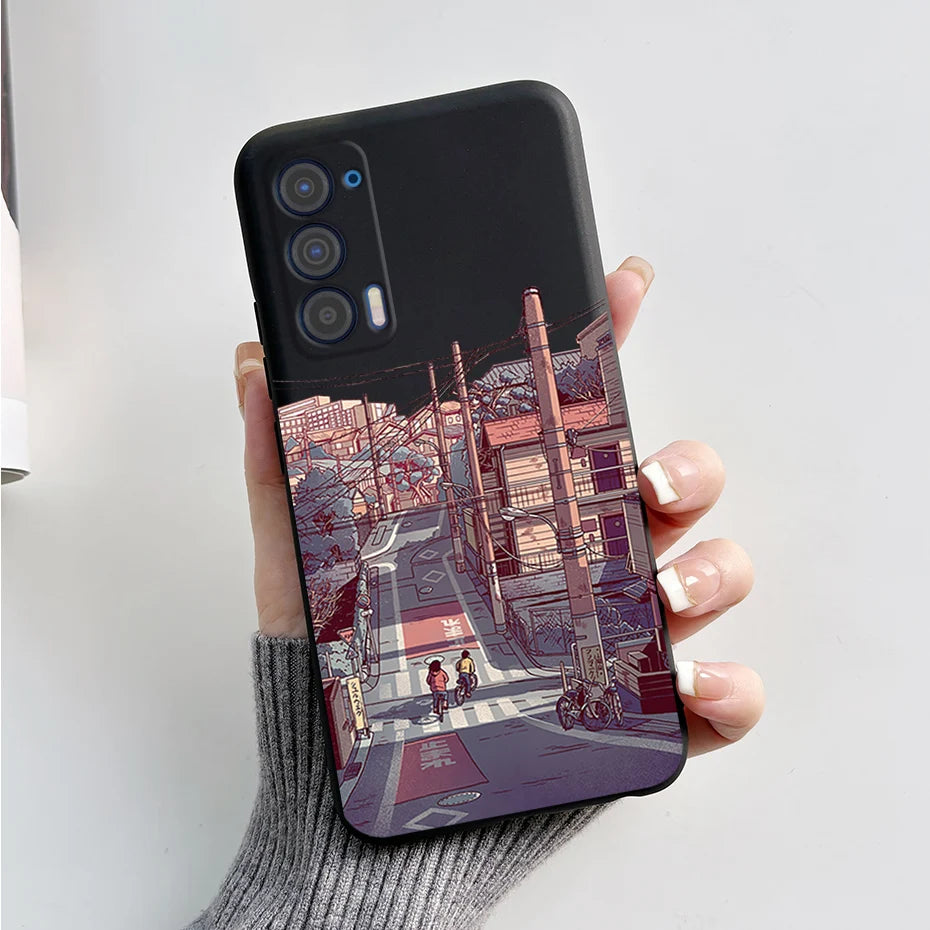 Silicon Case For Motorola Edge (2021) / Edge 5G UW (2021) Fashion Marble Pattern Soft TPU Phone Cases For Edge 2021 XT2141 Funda