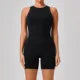 SOISOU One Piece Jumpsuit Women Sleeveless Back Zipper Sportswear Woman Gym Yoga Sport Sets Nylon Fitness Sets Women Tracksuit