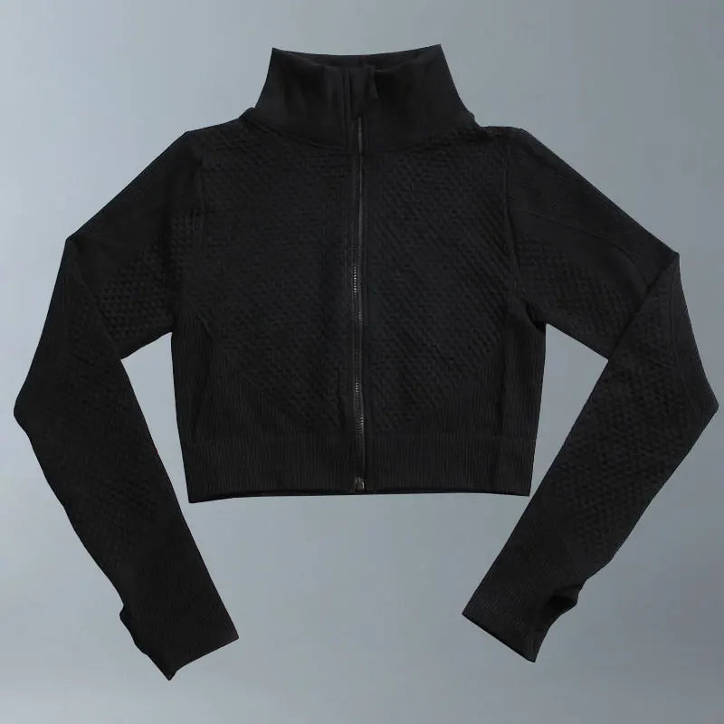 Yoga Suits Women Fitness Wear Gym Set Sports Outfits Training Exercise Workout Pants Long Sleeve Crop Top Bra Womens Tracksuits