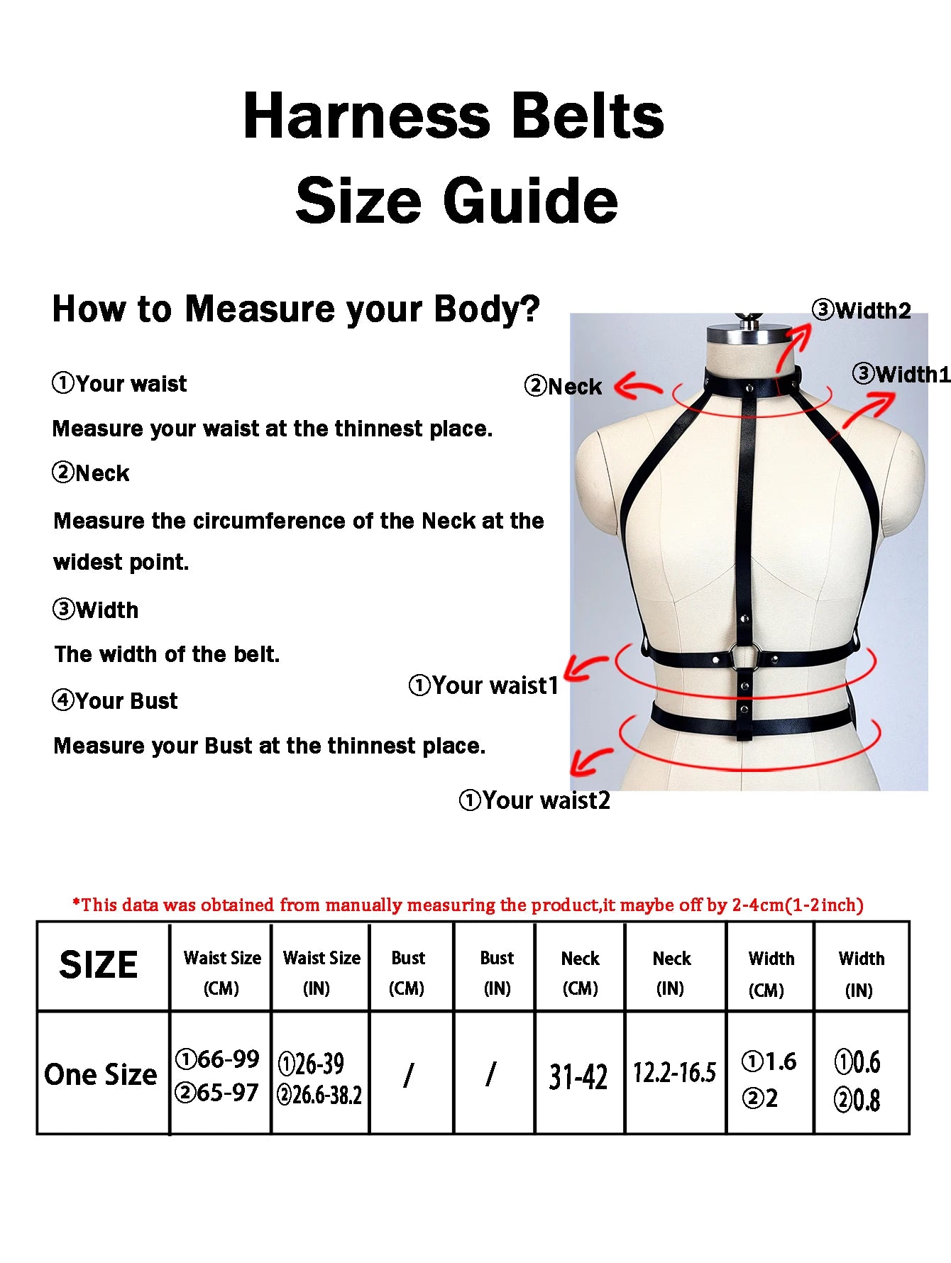 Fashion Belt Street Style Pu Leather Chest Harness Belt Punk Suspenders Decorative Waistband Gothic Clothing Accessories Women