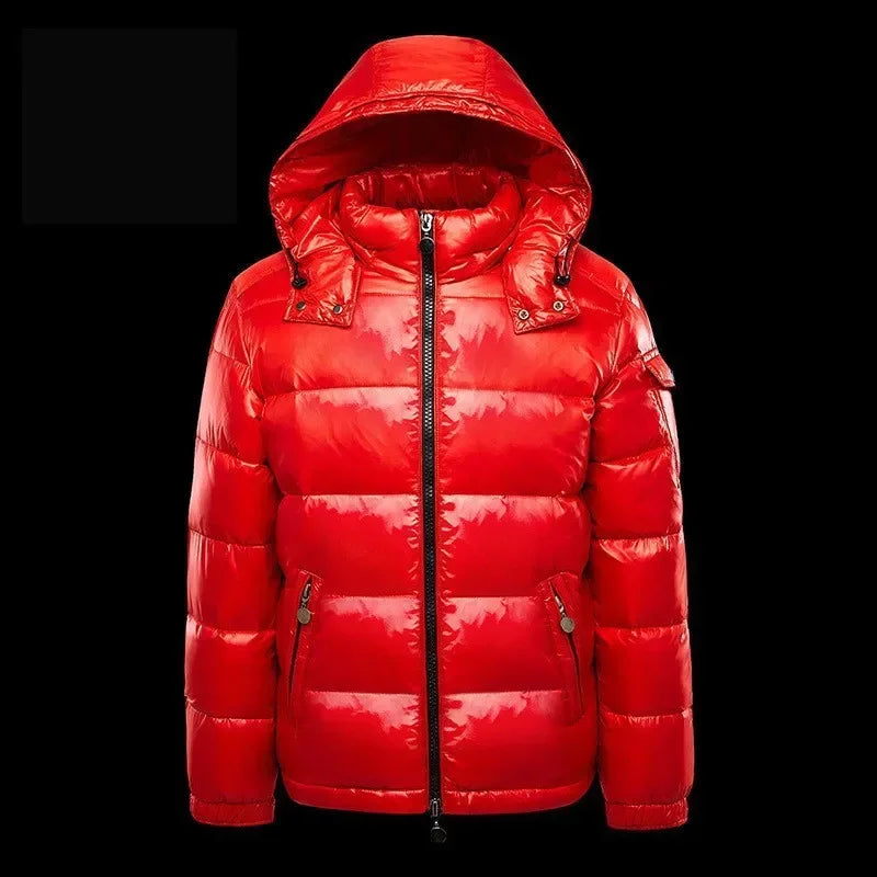 Brand New Men Winter Down Jacket Fashion Warm Hooded Down Padded Coat Quality For Men Male Overcoat Outwear