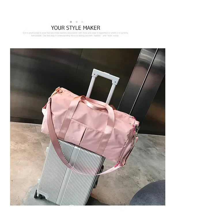 Training Yoga Sporttaschen Fitness Gym Taschen Nass Trocken Separate Gepäcktasche mit separatem Schuhfach Reisetasche Handtasche