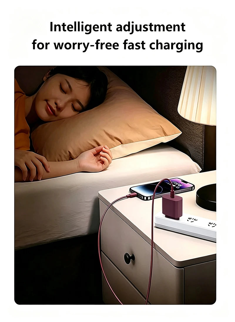 PD 20W Fast Charger Set USB-C Wall Charging Head Cable Fast Charging Adapter For iPhone 15 16 17 18 Series iPad Pro iPad Air