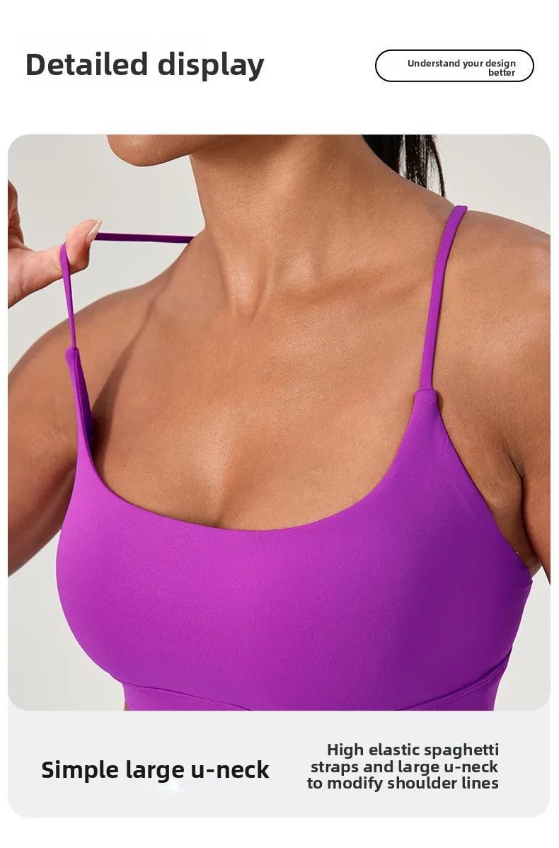 Yoga suit set, sexy back, sports bra, high waist, hip lifting, tight shorts, running and fitness two-piece set Women' Yoga sets
