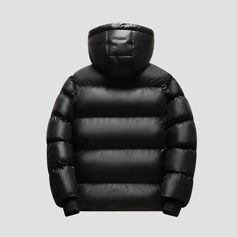 New High Grade Quality Men's Cotton Parka Jacket Winter Hooded Patchwork Coat Sport Casual Warm Zipper Windproof Men's Clothing