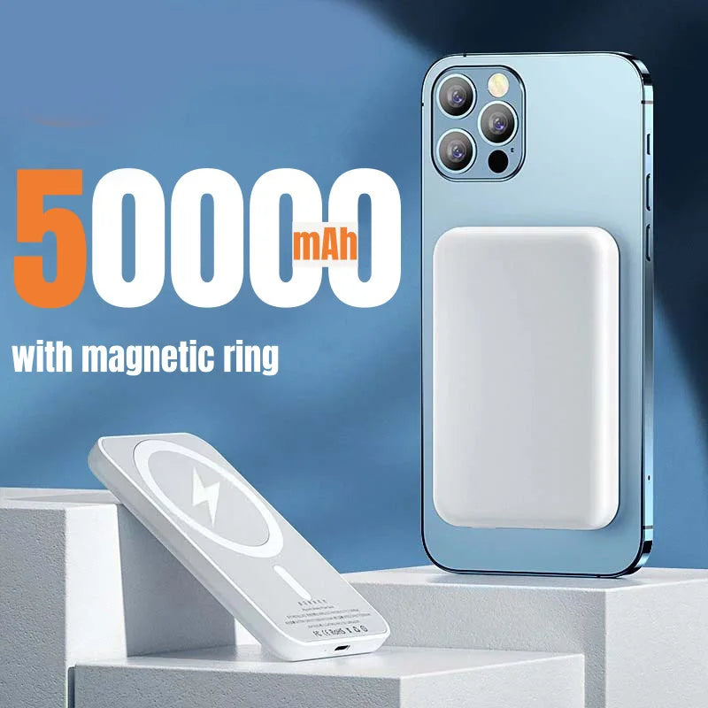 OnePlus Magnetic Power Bank For Magsafes 50000mAh Wireless PD 22.5W Fast Charger Powerbank External Battery For iPhone Samsung