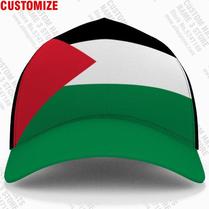 Palästina Baseball Caps Kostenloser Custom Name Nummer Team Logo Palästina Hüte Ple Land Reise Tate Palästina Nation Flagge Kopfbedeckungen