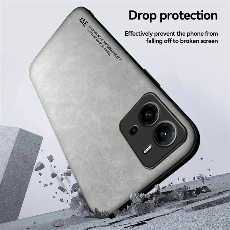 For Vivo V25E V25 Case Magnetic Car Texture Leather Shockproof Phone Case For Vivov25 Vivov25e V 25 E 25E 4G 5G 2022 Back Cover